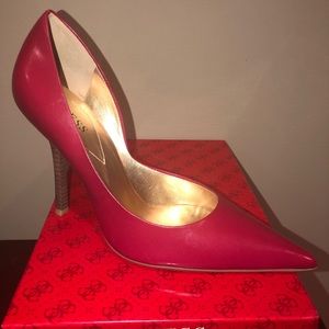 NIB GUESS RED LEATHER